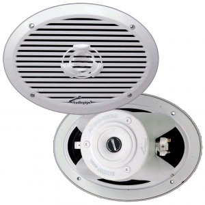 Audiopipe APSW6932 6x9" 2-Way Marine Speaker 300W Max White