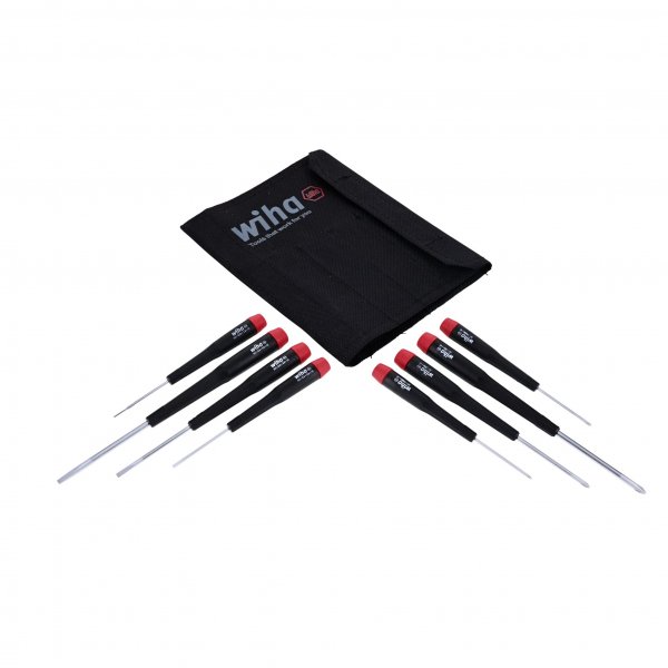 Wiha 26199 Precision Slotted and Phillips Screwdriver Set (8 Piece Set)