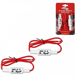 Audiopipe BB3.3 Bass Blocker 3.3 uf In line Pair for Tweeters