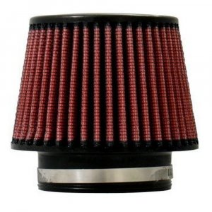 Injen X1017BR 8-Layer Oiled Cotton Gauze Air Filter (Black/Red)