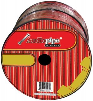 Audiopipe CABLE14BLACK 14 GA 500'  RED + BLACK Speaker Wire