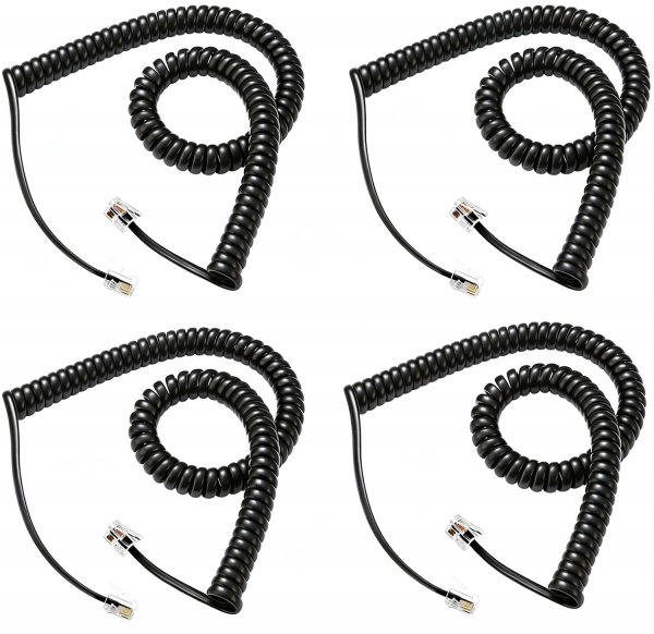 Comtrue Phone Cords for Landline, 2-Pack, Telephone Handset Cords