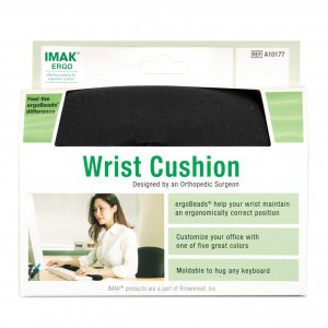 Brownmed IMAK Ergo Wrist Cushion for Computer Keyboard, Wrist Rest