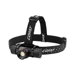 Coast XPH34R 2700 Lumen USB-C Rechargeable-Dual Power LED Headlamp with Pure Beam Twist Focus and Magnetic Base