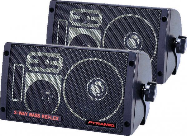 Pyramid 2060 3 Way 200 Watt Mini Box Speakers