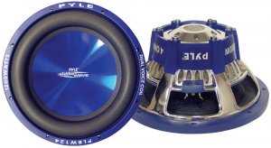 Pyle PLBW124 12" 1200 Watt DVC Blue Wave Car Subwoofer
