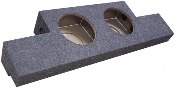 Q Power GMC102004 2x10 Wedge Ebox Subwoofer Box For GM CrewCab 04-08