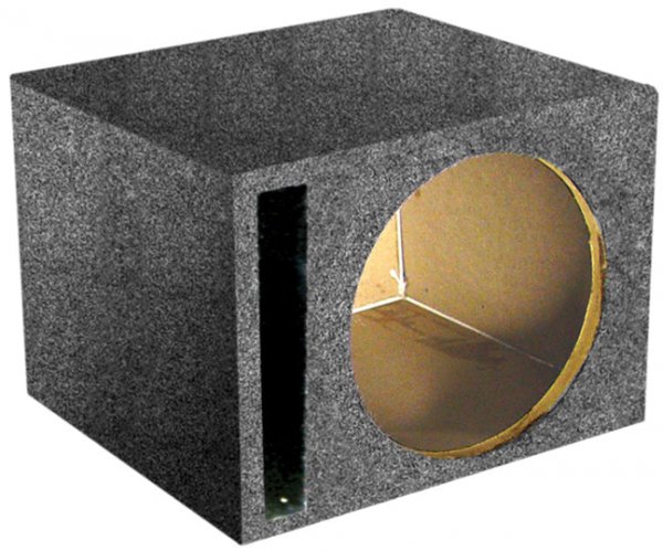 Q Power SB12V Single 12" Vented Woofer Box