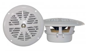 Pyle PLMR41W 4" Dual Cone White Marine Boat Speakers (pair)