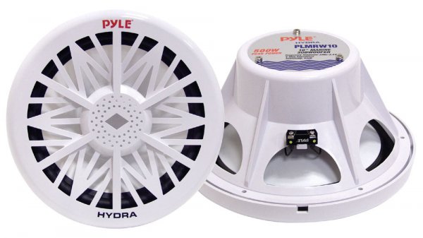 Pyle PLMRW10 10" 500 Watt 4 Ohm Marine Boat Subwoofer