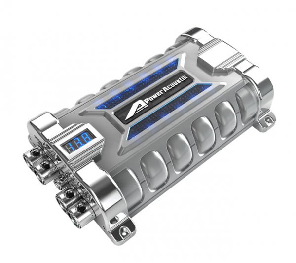 Power Acoustik PCX30F 30 Farad Hybrid Digital Car Capacitor
