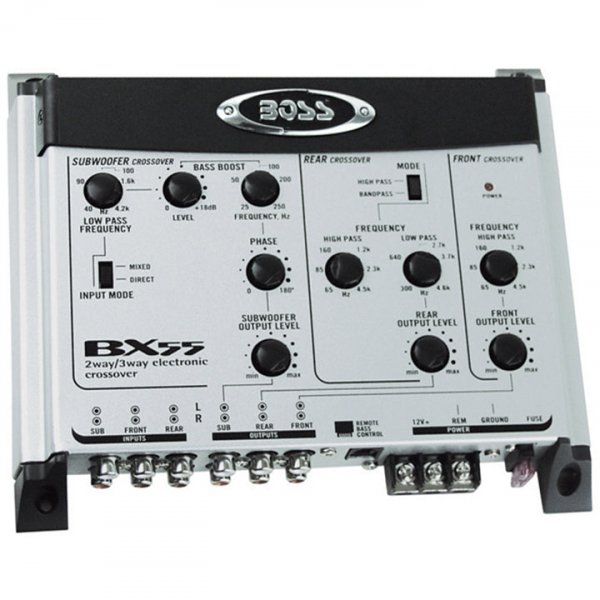 Boss Audio BX55 2/3 Way Electronic Crossover