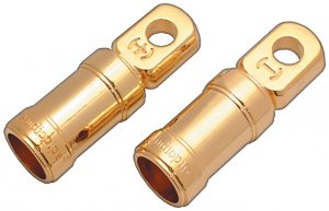 Audiopipe BTC10 Gold 1/0 Gauge Ring Terminal(pair)