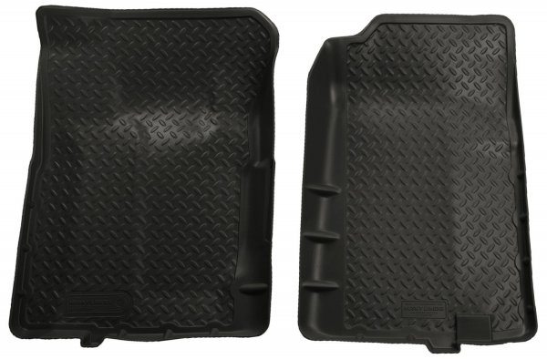 Husky Liners Classic Style Series | 1992-1994 Chevrolet Blazer, 1988-1999 Chevrolet C 1500/K 1500 Extended | Front Floor Liners, Black | 31101, Medium