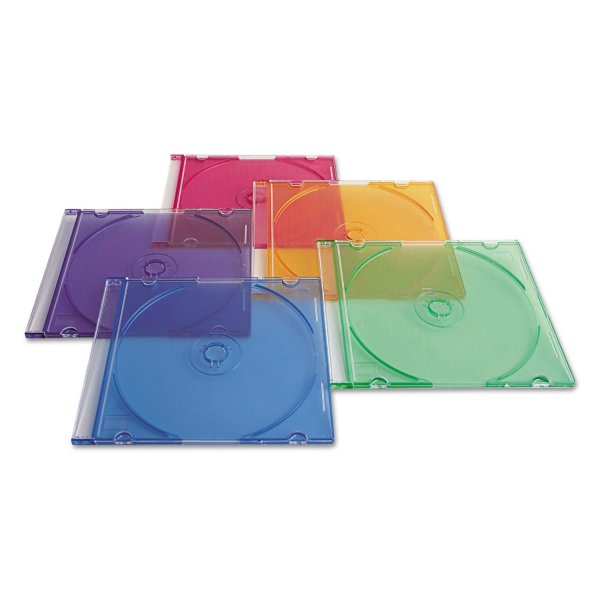VERBATIM 94178 CD/DVD Color Slimcases 50
