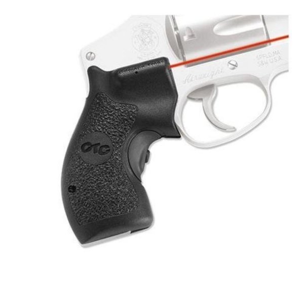 Crimson LG105 Trace Lasergrips for Smith & Wesson J-Frames (Round Butt) Red
