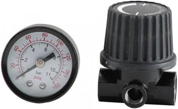 Bostitch BTFP72326 Regulator and Gauge Kit, 1/4-Inch NPT Thread
