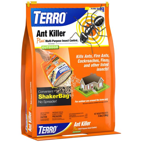 TERRO Ant Killer Plus Multi-Purpose Insect Control, 3 lb Shaker Bag
