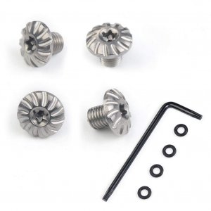 Cool Hand Customized Sig P238 P938 Grips Screws, 4 Stainless Steel Screws, 4 O Rings, T10 Torx Key, Silver S-1-S