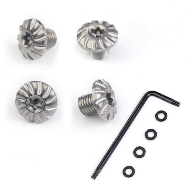Cool Hand Customized Sig P238 P938 Grips Screws, 4 Stainless Steel Screws, 4 O Rings, T10 Torx Key, Silver S-1-S