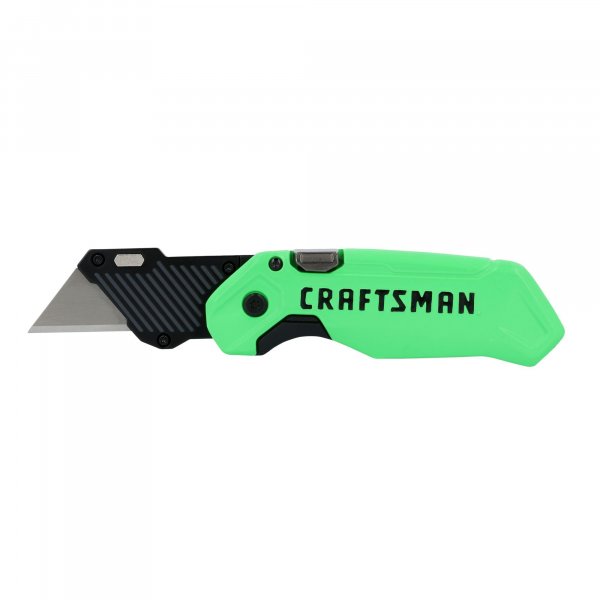 CRAFTSMAN High-Visibility Folding Utility Knife with 1 Blade (CMHT10352)