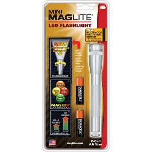 MAGLITE SP2210H LED 2-Cell AA Mini Flashlight, Silver