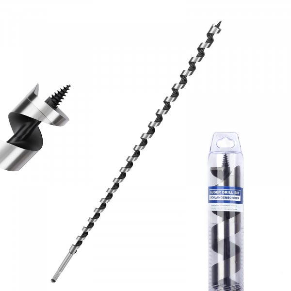 1/2" X 18" Auger Bit for Wood, 13x460mm Hex Long Auger Drill Bit