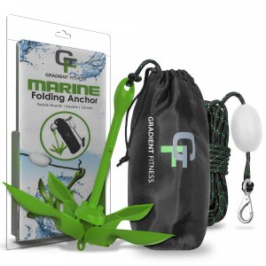Gradient Fitness Kayak Anchor Kit | Paddle Board Accessories, Small Boat, SUP Jet Ski Accessories and Canoe Anchors, Jetski Accessory, PWC Anchor