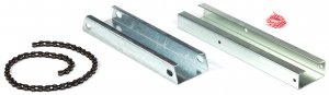 Chain Drive Enclosed C-Channel Garage Door Opener Rail Extention Kit