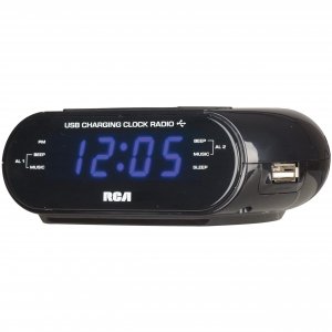 RCA RC207A Dual Wake USB Charging Clock Radio