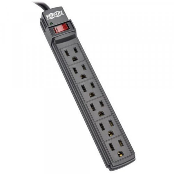 Tripp Lite PS66B Power It! 6-Outlet Power Strip, 6ft Cord