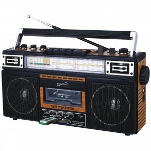 SUPERSONIC SC-3201BT-WD 4 Band Cassette Radio (White)
