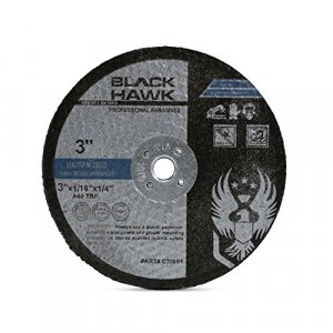 BHA Metal and Stainless Steel Cut Off Wheels for Die Grinders, 3” x 1/16” x 1/4” - 25 Pack