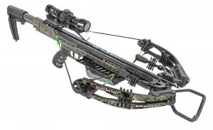 Killer Instinct BOSS 405 Camo Crossbow - 405 FPS Compact Hunting Package with Micro‑Lite Barrel, 4×32 IR Scope & Accessories