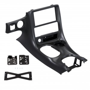 ECOTRIC Double Din Stereo Dash Installation Compatible with 1997-2004 Chevrolet Corvette C5 Matte Black