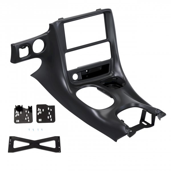 ECOTRIC Double Din Stereo Dash Installation Compatible with 1997-2004 Chevrolet Corvette C5 Matte Black