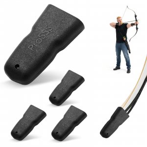 ProSSS Recurve Bow Tip Protector 2 or 4 Pack–Archery Accessories for Recurve Bow & Longbow, Soft Silicone Limb Tip Guard with Vent Holes – Recurve Bow Accessories for Outdoor Hunting & Target Shooting