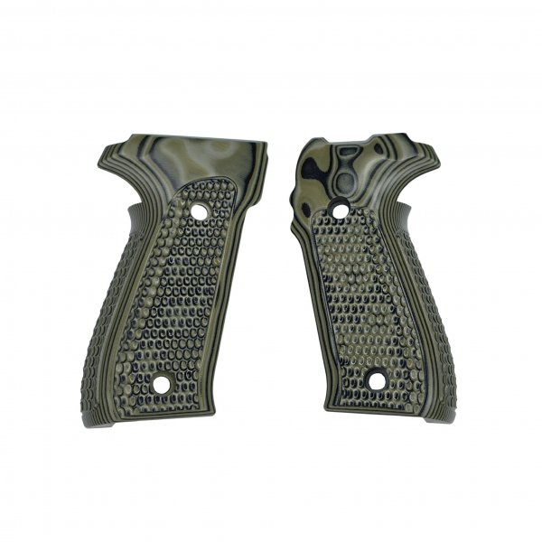 Hogue 26138 Sig Sauer P226 Da Sa Piranha G10 G-Mascus Green Lava