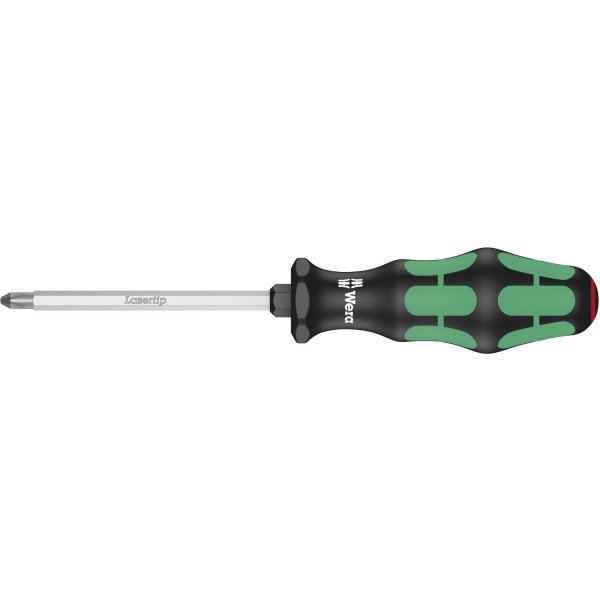 Wera 05008753001 Kraftform Plus 350 SK PH Phillips Screwdriver, Lasertip, PH 3 Head, 6" Blade Length