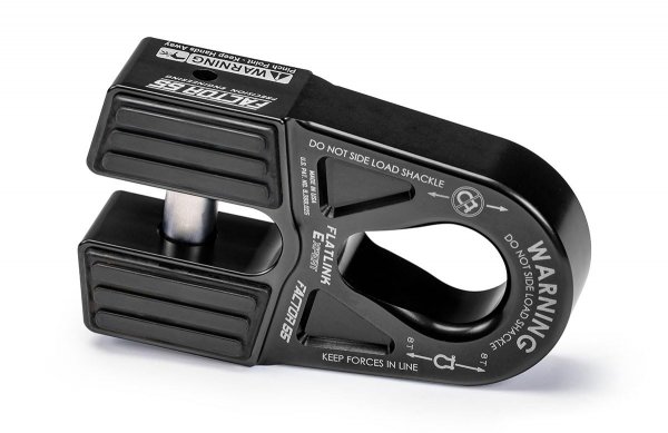 Factor 55 00080-04 Flatlink E (Expert) Replaces Conventional Winch Hook with a Stronger Shackle/D Ring Mount Maximum Load 16,000 lb Ultimate Failure Greater Than 40,000 lb – Black