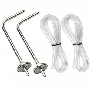 ZIBOO ASP2 Soft Tube,Static Pressure Probes with Compatible with Fieldpiece JL3KM2, SDMN5，SDMN6，ADMN2,HVAC Pitot Static Tube Fit for Many Dual Port Manometer with2x 39.37FEET(1.0M) Soft Tube