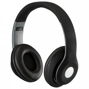 iLive IAHB48MB Bluetooth Over-the-Ear Headphones w/Microphone (Matte Black)