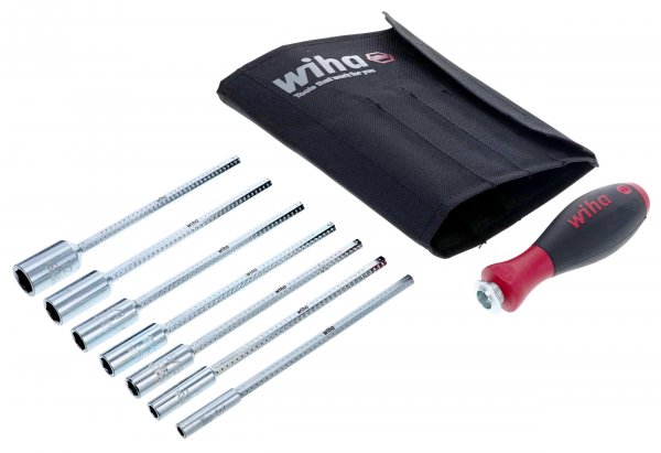 Wiha 28196 SoftFinish DriveLoc VI Nut Driver Set (8 Piece sET)