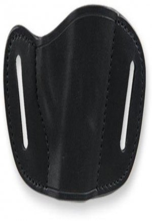 Bulldog MLBS Small  Right Hand Leather Belt Slide Holster Small Mini Autos