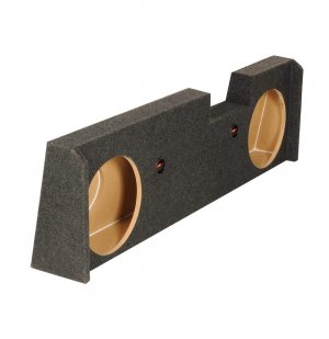Qpower GMC1020144DOOR Dual 10" Woofer box for 2014-19 Chevy Crew Cab Under seat