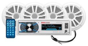 Boss MCK632WB64 Marine Media Receiver with Bluetooth Pair 6.5" Speakers