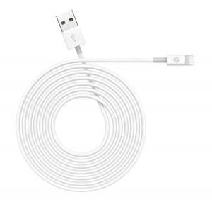KANEX K8PIN4F Charge & Sync USB Cable w/Lightning Connector, 4ft/1.2m (White)