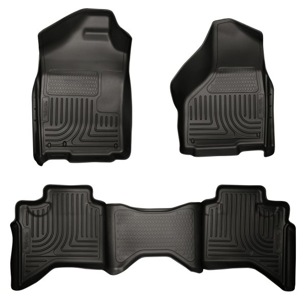 Husky 98031 Liners Front/2nd Seat Floor Liners For 02-09 Ram 1500 Quad Cab