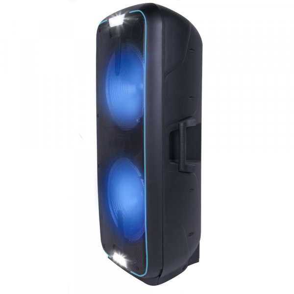 Gemini GSX-L2515BTB Portable Dual 15 in. Rechargeable Bluetooth Loudspeaker