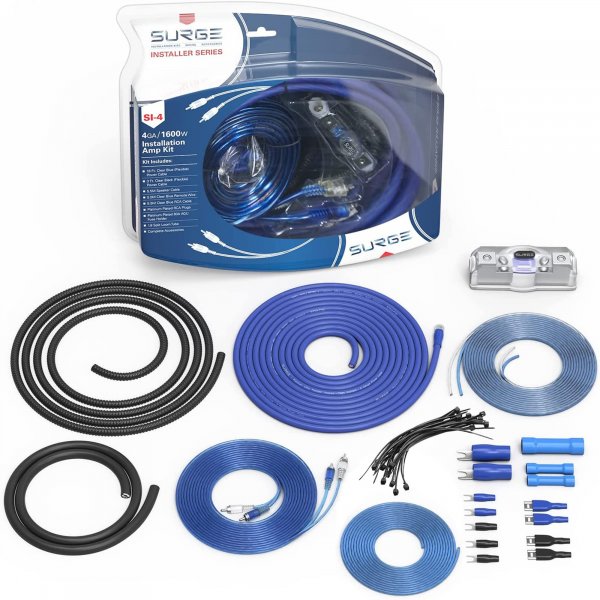 Surge SI4 4 Gauge 1600 Watt Amp Installation Kit